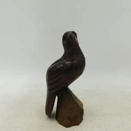 Vintage Hand Carved Ironwood Eagle Bird Wood Figurine 10 inch