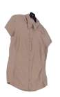 Women's Short Sleeve Collared Casual Button Up Shirt Size Large image number 2