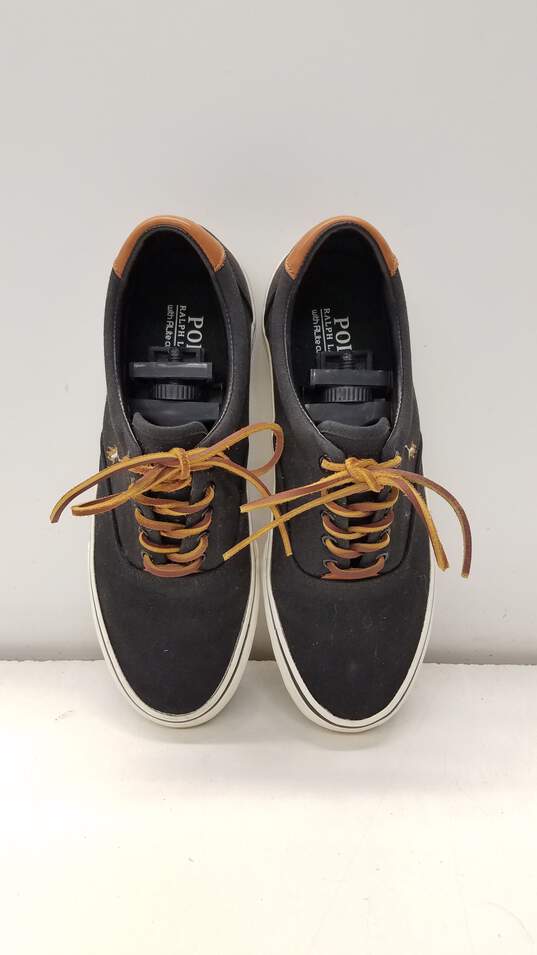 Polo By Ralph Lauren Canvas Sneakers Leather Lace Men Shoes US 8.5 image number 6