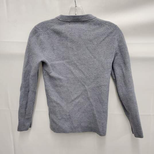 Banana Republic MN's Merino Wool Gray Pullover Sweater Size XS image number 2