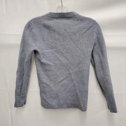 Banana Republic MN's Merino Wool Gray Pullover Sweater Size XS alternative image