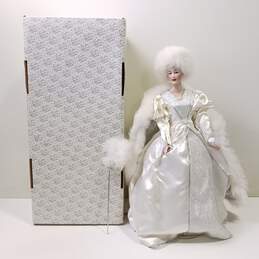 Franklin Heirloom Snow Queen Porcelain Doll IOB