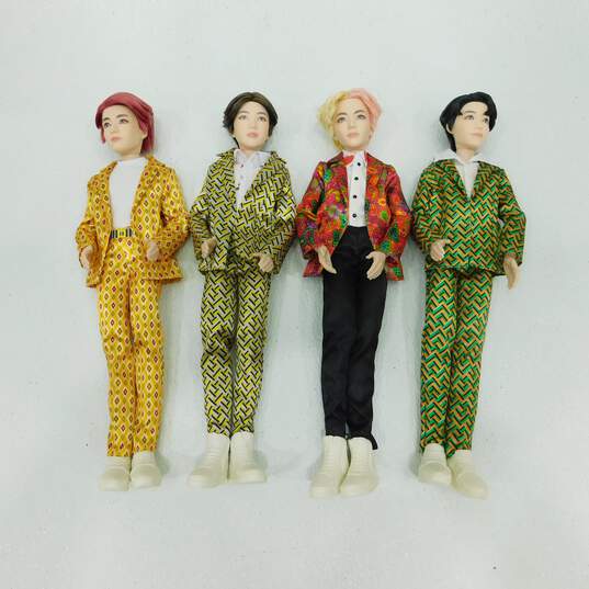 2019 Mattel BTS Doll Lot of 4 Jung Kook, Suga, J-Hope & V image number 5