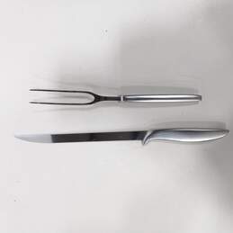 Stainless Steel Carving Set with Wooden Box alternative image