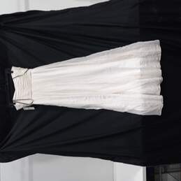 Women’s Crinkle Chiffon Sheath Sleeveless Dress Sz 8 NWT alternative image
