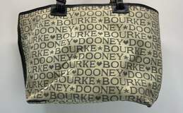 Dooney & Bourke Monogrammed Shoulder Bag Black, Beige alternative image