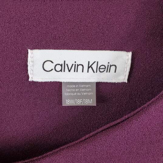 Calvin Klein Women Purple Sheath Dress Sz 18W NWT image number 3