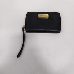 Marc Jacobs Black Leather Wristlet Wallet