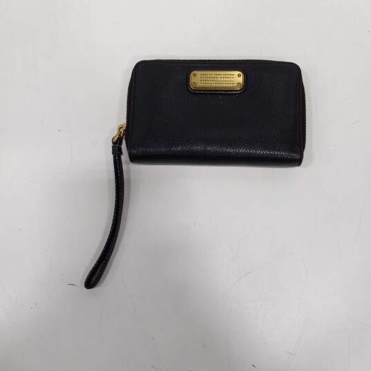 Marc Jacobs Black Leather Wristlet Wallet image number 1
