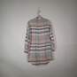 NWT Womens Plaid Collared Long Sleeve Chest Pocket Sleepshirt Size Medium image number 2