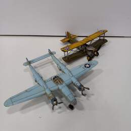 Pair of Diecast Toy Airplane