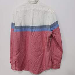 Ralph Lauren Men's Red/Blue/White Striped Slim Fit Button-Up Shirt Size XL alternative image