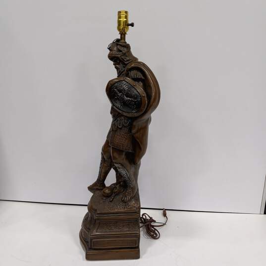 Vintage Gladiator Sculpture Lamp image number 6
