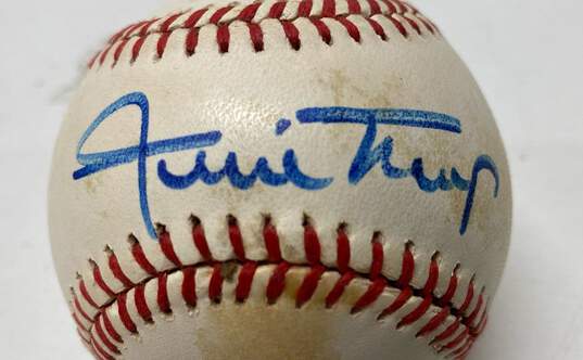 Encased Rawlings Baseball Signed by Willie Mays - San Francisco Giants image number 8