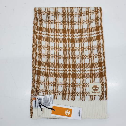 Timberland Brown White Scarf image number 1