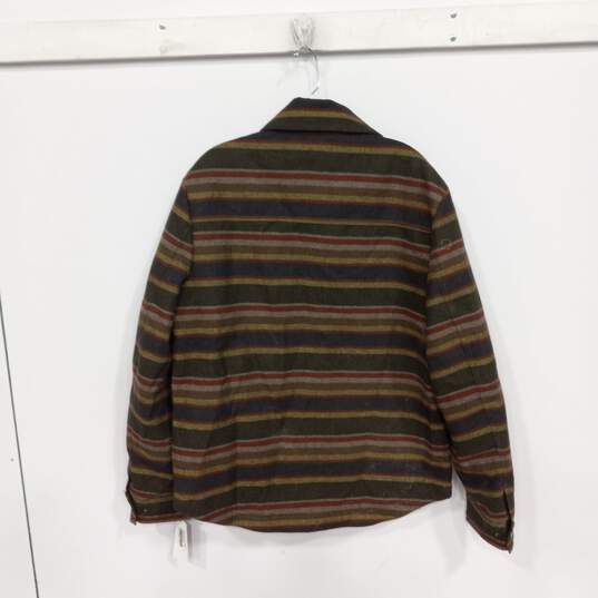 Pendleton Men's Mount Hood Green Plaid Wool Blend Flannel Shirt Jacket Sz M NWT image number 2