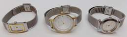 Skagen Denmark Two Tone Mesh Band His & Hers Dress Watches 97.4g