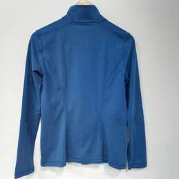 Under Armour Women's Blue Full Zip Mock Neck Jacket Sweater alternative image