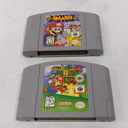 Vintage Super Mario 64 & Super Smash Bros. Game Cartridges