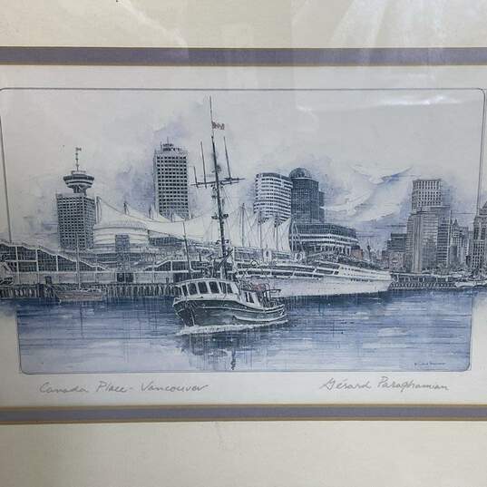 Canada Place Vancouver Print of Ferry on the Waterfront by Gerard Paraghamian image number 4
