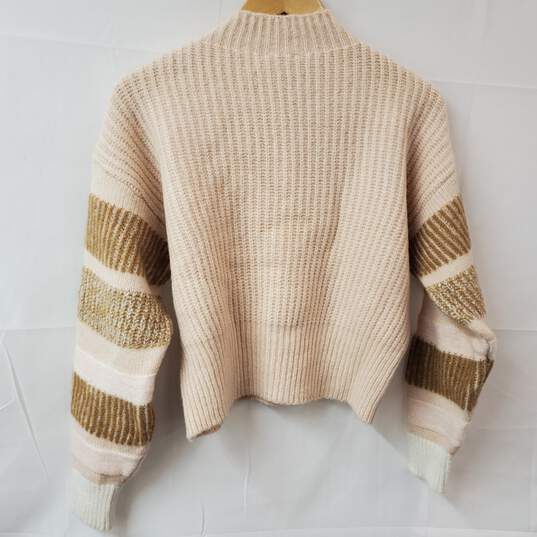 TOPSHOP Peach Knit Pullover LS Sweater Women's 4-6 NWT image number 2