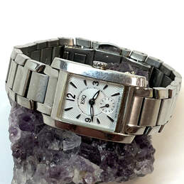 Designer ESQ E5298 Silver-Tone Dial Chain Strap Analog Wristwatch