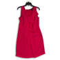 Womens Pink Sleeveless Scoop Neck Knee-Length Sheath Dress Size 10 image number 1