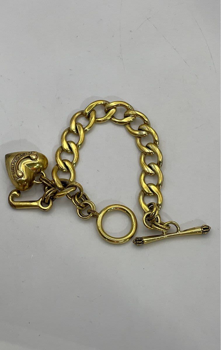 Authentic Juicy Couture Banner Puff heart Starter Bracelet - jewelry - by  owner - sale - craigslist