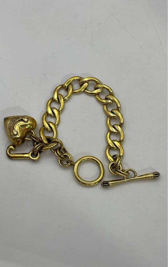 Buy the Juicy Couture Womens Gold Tone Charm Bracelet 55.5g J-0509294-B-02