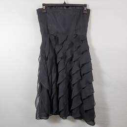 WHBM Women Black Off Shoulder Mini Dress Sz 0 alternative image