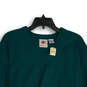 NWT Mens Green Knitted V-Neck Long Sleeve Pullover Sweater Size Medium image number 3