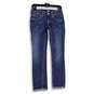 Womens Blue Denim Medium Wash 5-Pocket Design Straight Leg Jeans Size 25 image number 1