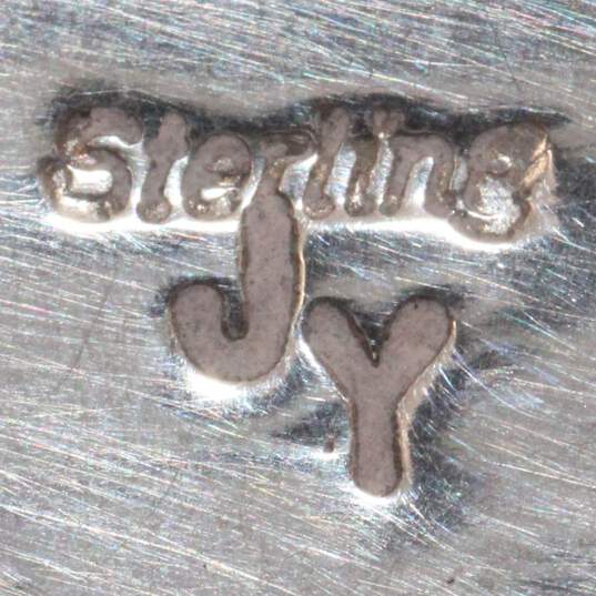Artisan JY Sterling Silver Southwestern Concho Brooch - 16.9g image number 3