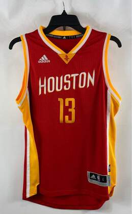 Adidas Mens Red Houston Rockets James Harden #13 Basketball Jersey Size Large
