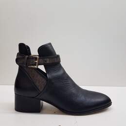Michael Kors Britton Leather Chelsea Boots Black 10