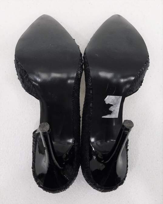 Guess Women's Black Sequin Heels sz 7M image number 4