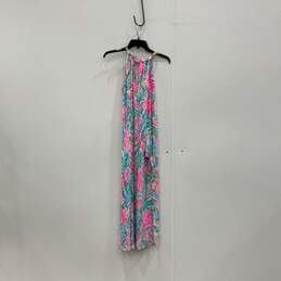 NWT Womens Multicolor Printed Bingham Sleeveless Halter Neck Maxi Dress Size S
