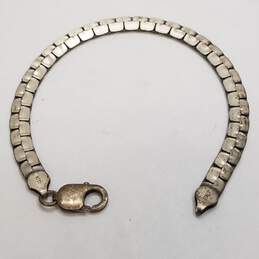 Sterling Silver Unique Link 8" Bracelet 22.9g alternative image
