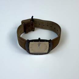 Designer Skagen Brown Leather Strap Rectangle Quartz Analog Wristwatch alternative image
