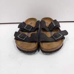 Women's Birkenstock  Black Suede Arizona Sandals Size 7