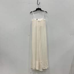 NWT Womens Exene White Embellished Sleeveless Strapless Maxi Dress Size 0 alternative image