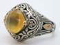 Robert Manse Bali Designs 925 Sterling Silver & 18K Yellow Gold Citrine Ring 10.8g image number 6