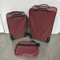 3PC Aspen iPak Maroon Luggage Set image number 2