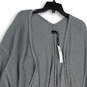 NWT Womens Gray Knitted Regular Fit Open Front Cardigan Sweater One Size image number 1