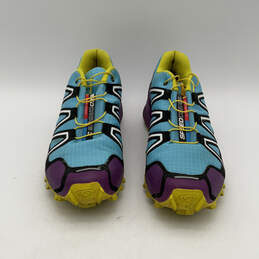 Womens Speed Cross 3 Purple Blue Low Top Drawstring Sneaker Shoes Size 7.5