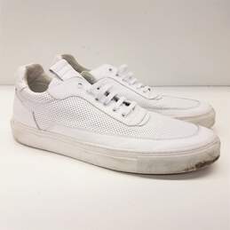 Mariano Di Vaio Perforated Lace Up Sneakers White 11