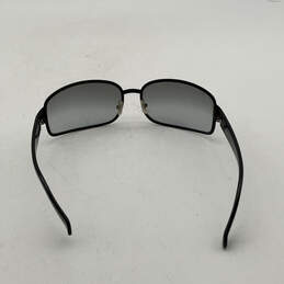 Womens 2046 Black Full Rim Gradient Lens Framed Rectangle Sunglasses alternative image