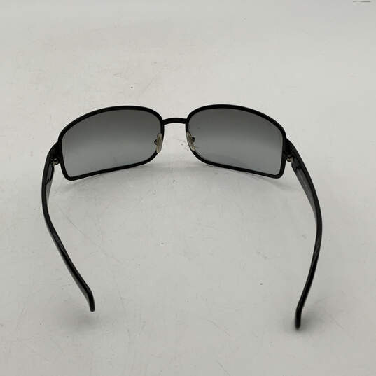 Womens 2046 Black Full Rim Gradient Lens Framed Rectangle Sunglasses image number 2