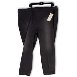 NWT Womens Gray Denim Elastic Waist Pull-On Skinny Leg Jegging Jeans Sz 3X