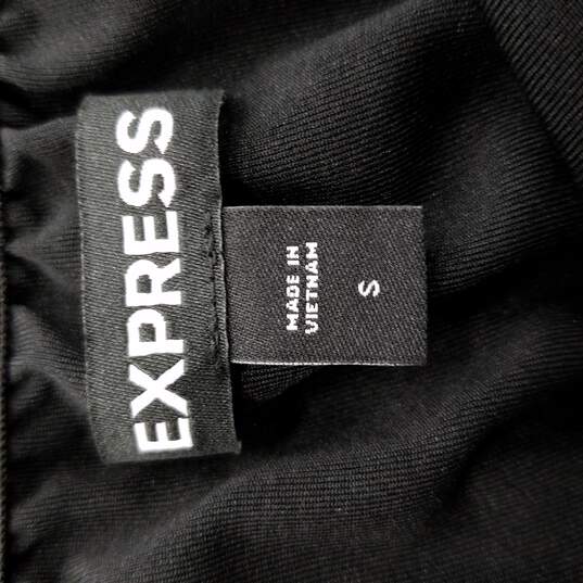 Express Women Black Pleated Mini Dress S image number 3